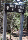 Dike Trail trailhead. 27 Mar 07.