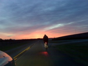 Sunrise outside Sisterdale