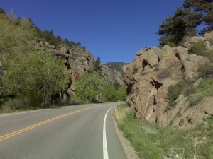 Heading into St. Vrain Canyon