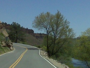 Climbing up Storage Reservoir dam