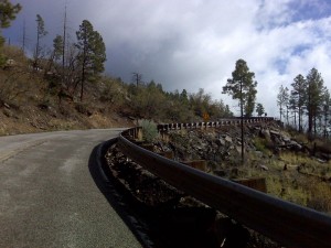 Switchbacks on Cerro Grande Pass.