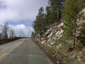 Climbing Cerro Grande Pass.