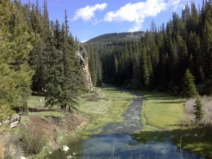 East Fork Jemez River near Los Conchas Campground.