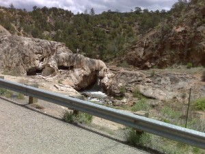 Soda Dam. The water is very stinky here.