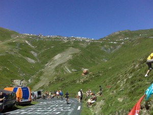 Near the summit of the Col du Tourmalet