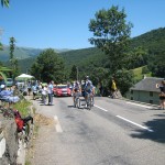 2009 TdF riders pass through Gripp, enroute to the Tourmalet