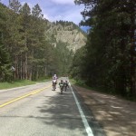 Mark Metcalf and Pettys (on recumbents)