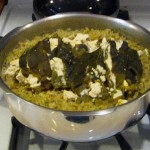 Chiles and rice after cooking
