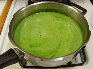 After adding 1.5 c. soy milk