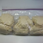 Pizza dough ready to freeze Pizza dough ready to freeze