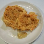 Sweet Potato Biscuits drizzled with syrup