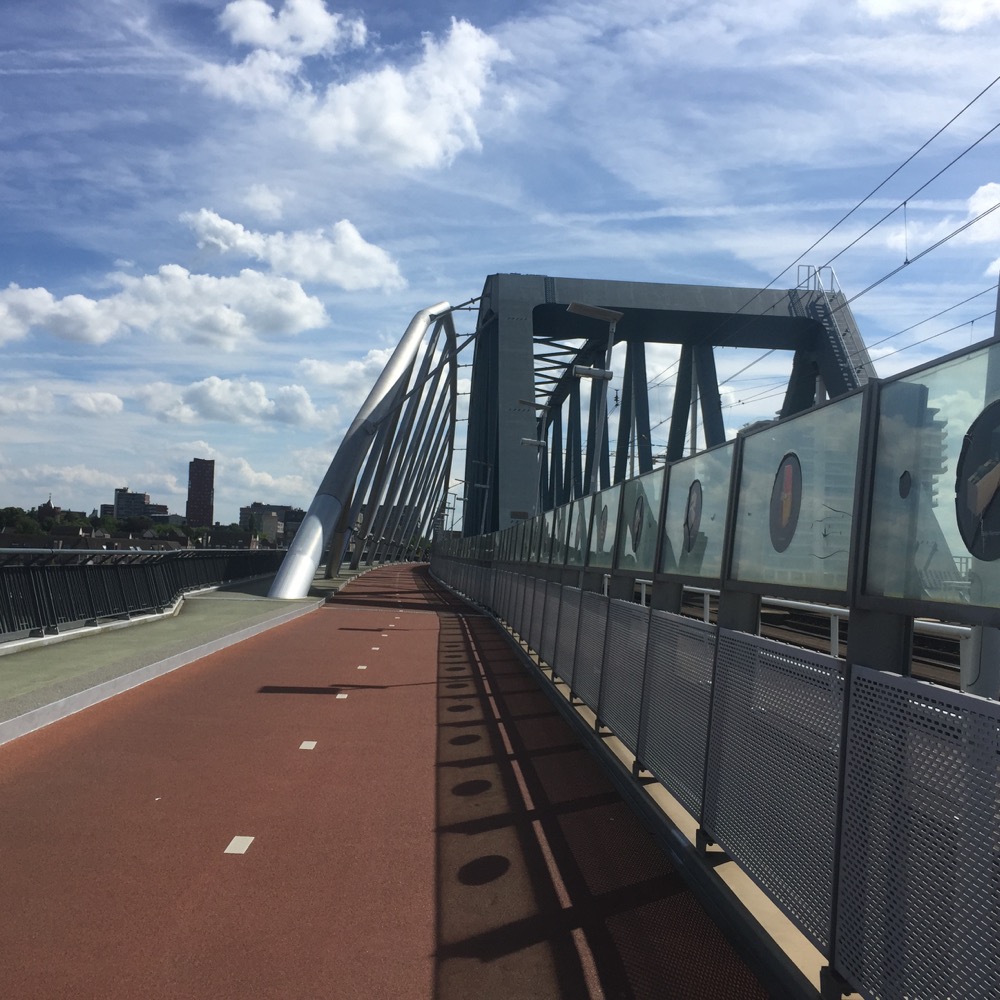 fiets- wandel- spoorbrug, Lent, Gelderland
